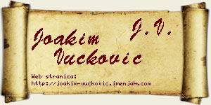 Joakim Vučković vizit kartica